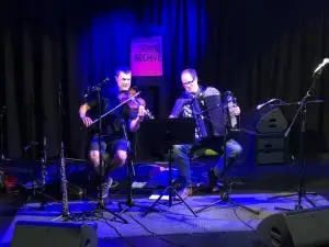 Chamberlain & Haywood in the Sound Archive for St Magnus Festival 2018